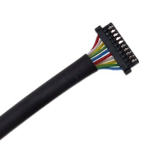 Ul1571 32 Awg Niestandardowa wiązka przewodów o skoku 0,8 mm 10-stykowy DF52-10P-0,8C Kabel  PVC