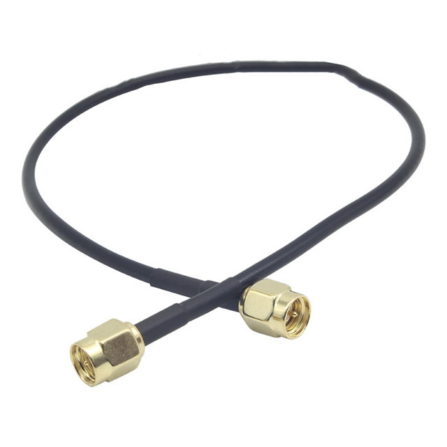 Kabel koncentryczny 50ohm RG58 Wysokiej klasy złącze męskie SMA na złącze żeńskie SMA Nikiel