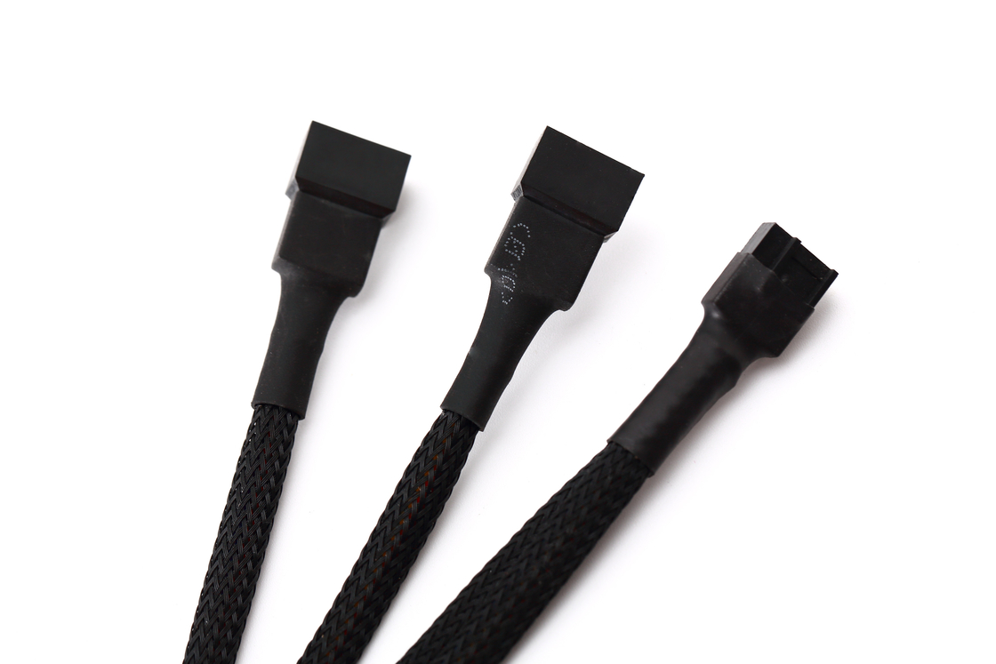 Ul1007 22awg PC Fan Splitter Cable Pwm Fan Splitter 4 pin do 3 pin