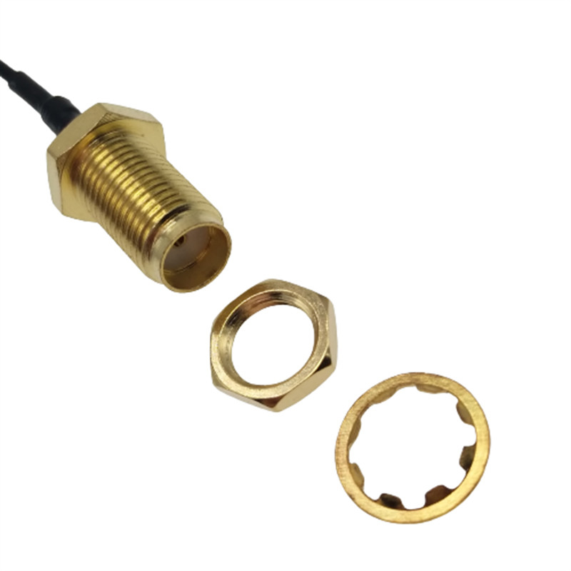 Kabel koncentryczny 50ohm RG58 Wysokiej klasy złącze męskie SMA na złącze żeńskie SMA Nikiel
